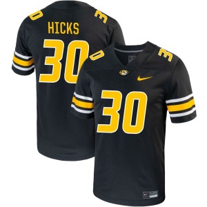 Chuck Hicks Missouri Tigers Nike NIL Replica Football Jersey - Black