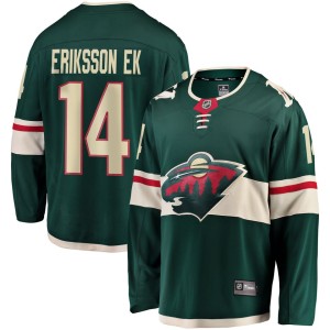 Joel Eriksson Ek Minnesota Wild Fanatics Branded Breakaway Jersey - Green