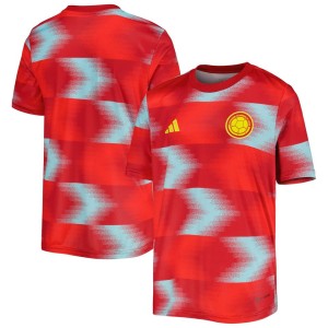 Colombia National Team adidas Youth 2022/23 Away Pre-Match Top - Red