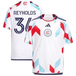 Justin Reynolds Chicago Fire adidas Youth 2023 A Kit For All Replica Jersey - White