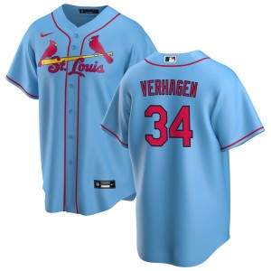 Drew VerHagen St. Louis Cardinals Nike Alternate Replica Jersey - Light Blue
