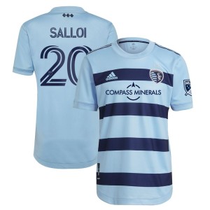 Daniel Salloi Sporting Kansas City adidas 2021 Primary Authentic Player Jersey - Light Blue