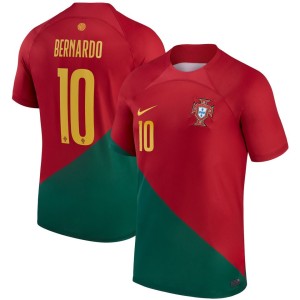 Bernardo Silva Portugal National Team Nike 2022/23 Home Breathe Stadium Replica Player Jersey - Red