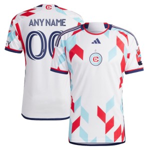 Chicago Fire adidas 2023 A Kit For All Authentic Custom Jersey - White