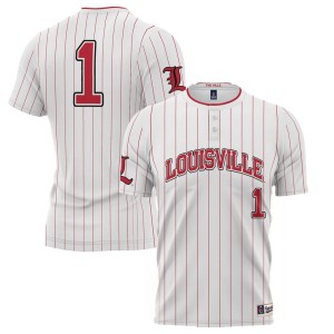 #1 Louisville Cardinals ProSphere Unisex Softball Jersey - White