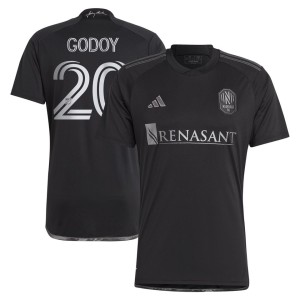 Anibal Godoy Nashville SC adidas 2023 Man In Black Kit Replica Player Jersey - Black