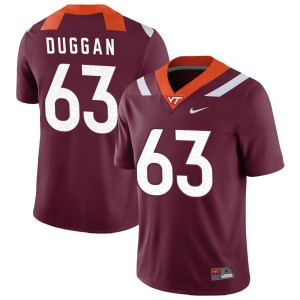 Griffin Duggan Virginia Tech Hokies Nike NIL Replica Football Jersey - Maroon