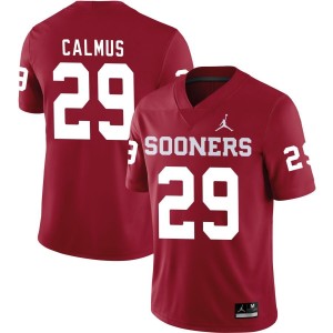 Casen Calmus Oklahoma Sooners Jordan Brand NIL Replica Football Jersey - Crimson