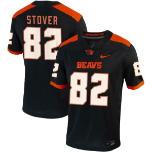 Cory Stover Oregon State Beavers Nike NIL Replica Football Jersey - Black