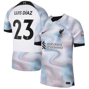Luis Diaz Liverpool Nike 2022/23 Home Breathe Stadium Replica Player Jersey - White