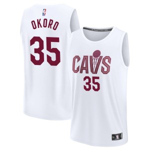 Isaac Okoro  Cleveland Cavaliers Fanatics Branded Youth Fast Break Replica Jersey - Association Edition - White