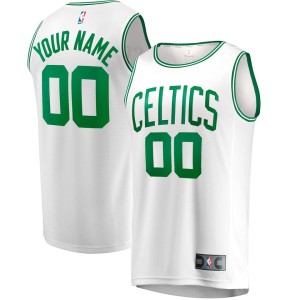 Boston Celtics Fanatics Branded Youth Fast Break Replica Custom Jersey - Association Edition - White
