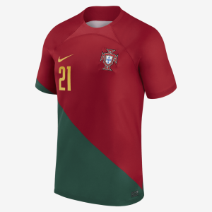 Portugal National Team 2022/23 Stadium Home (Diogo Jota) Men's Nike Dri-FIT Soccer Jersey - Red