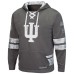 Indiana Hoosiers Colosseum OHT Military Appreciation Lace-Up Pullover Hoodie - Gray