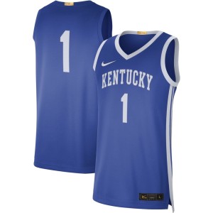 Men's Nike #1 Royal Kentucky Wildcats Limited Basketball Jersey