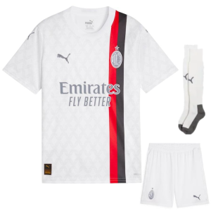 23/24 Youth AC Milan Away Jersey Kids Kit
