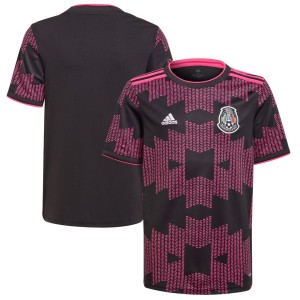 Mexico National Team adidas Youth 2021 Rosa Mexicano Replica Jersey - Black