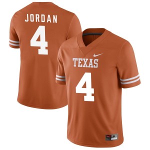 Austin Jordan Texas Longhorns Nike NIL Replica Football Jersey - Texas Orange