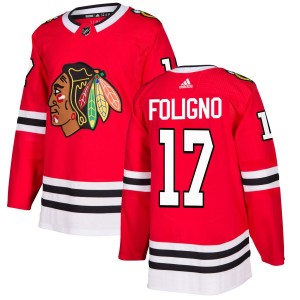 Nick Foligno Chicago Blackhawks adidas Authentic Jersey - Red