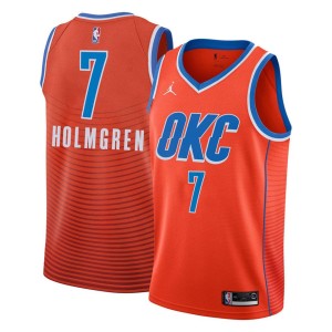 Men's Oklahoma City Thunder Chet Holmgren Statement Edition Jersey - Orange