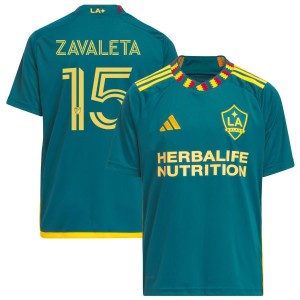 Eriq Zavaleta LA Galaxy adidas Youth 2023 LA Kit Replica Jersey - Green