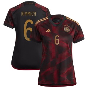 Joshua Kimmich Germany National Team adidas Women's 2022/23 Away Replica Player Jersey - Black
