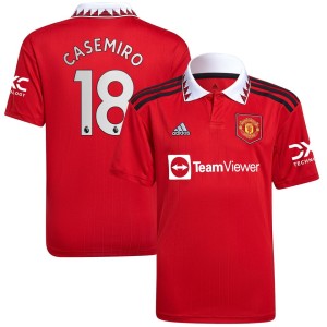 Carlos Casemiro Manchester United adidas Youth 2022/23 Home Replica Player Jersey - Red