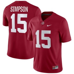 Ty Simpson Alabama Crimson Tide Nike NIL Replica Football Jersey - Crimson