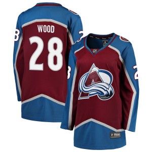 Miles Wood Colorado Avalanche Fanatics Branded Women's Home 2022 Stanley Cup Champions Breakaway Jersey - Burgundy