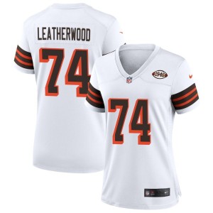 Alex Leatherwood Cleveland Browns Nike Women's 1946 Collection Alternate Jersey - White