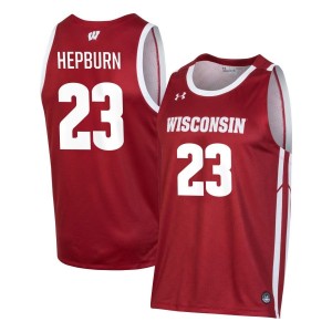 Chucky Hepburn Wisconsin Badgers Under Armour NIL Men's Basketball Jersey - Red