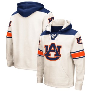 Auburn Tigers Colosseum 2.0 Lace-Up Pullover Hoodie - Cream