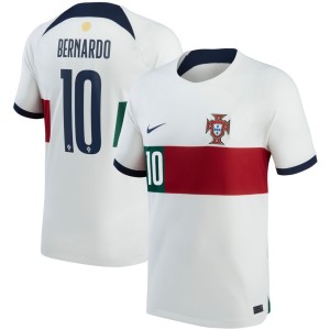 Bernardo Silva Portugal National Team Nike 2022/23 Away Breathe Stadium Replica Player Jersey - White