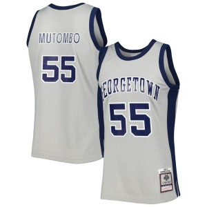 Dikembe Mutombo Georgetown Hoyas Mitchell & Ness Swingman Jersey - Gray