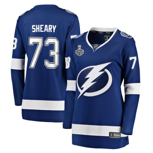Conor Sheary Tampa Bay Lightning Fanatics Branded Women's 2021 Stanley Cup Champions Home Breakaway Jersey - Blue
