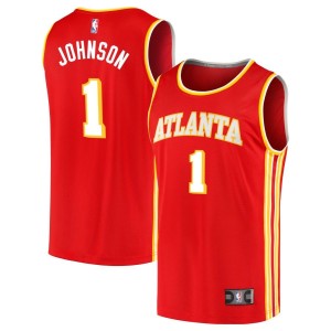 Jalen Johnson  Atlanta Hawks Fanatics Branded Youth Fast Break Jersey - Red - Icon Edition