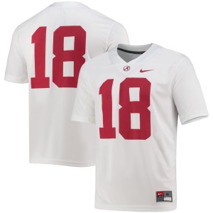#18 Alabama Crimson Tide Nike Game Jersey - White