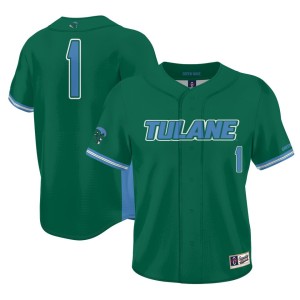 #1 Tulane Green Wave ProSphere Youth Baseball Jersey - Green