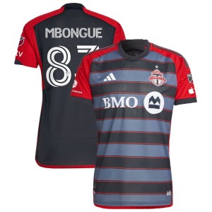 Hugo Mbongue Toronto FC adidas 2023 Club Kit Authentic Jersey - Gray