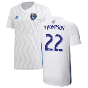 Tommy Thompson San Jose Earthquakes adidas 2019 Replica Secondary Jersey - White