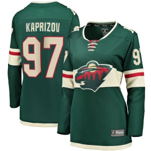 Kirill Kaprizov Minnesota Wild Fanatics Branded Women's Home Breakaway Replica Jersey - Green