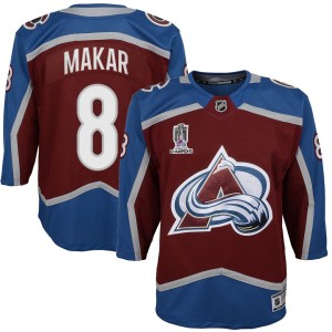 Cale Makar Colorado Avalanche Youth Home 2022 Stanley Cup Champions Premier Player Jersey - Burgundy