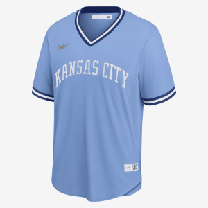 MLB Kansas City Royals Men's Cooperstown Baseball Jersey - Light Blue