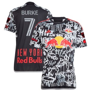 Cory Burke  New York Red Bulls adidas 2023 Freestyle Authentic Jersey - Black