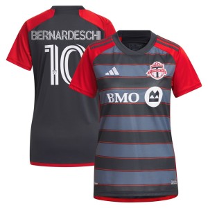 Federico Bernardeschi Toronto FC adidas Women's 2023 Club Kit Replica Player Jersey - Gray