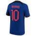 Memphis Depay Netherlands National Team Nike 2022/23 Away Vapor Match Authentic Player Jersey - Blue
