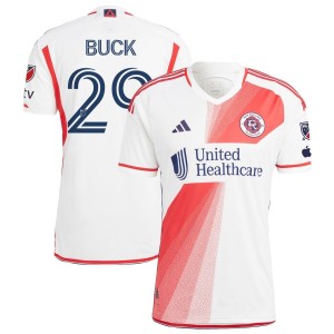 Noel Buck New England Revolution adidas 2023 Defiance Authentic Jersey - White
