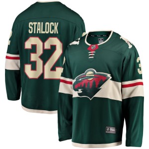 Alex Stalock Minnesota Wild Fanatics Branded Youth Breakaway Player Jersey - Green