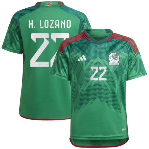 Hirving Lozano Mexico National Team adidas Youth 2022/23 Home Replica Jersey - Green