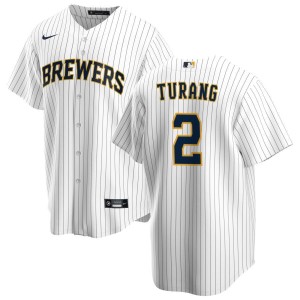 Brice Turang Milwaukee Brewers Nike Alternate Replica Jersey - White